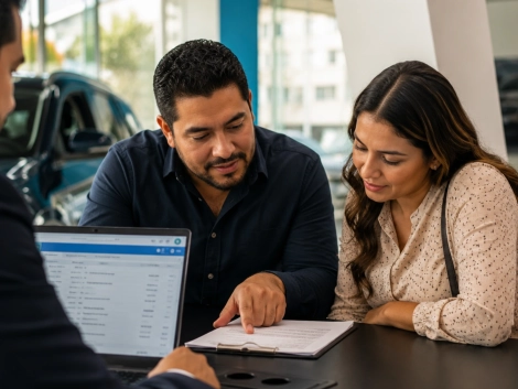 pareja-y-asesor-revisando-documentos-en-la-agencia