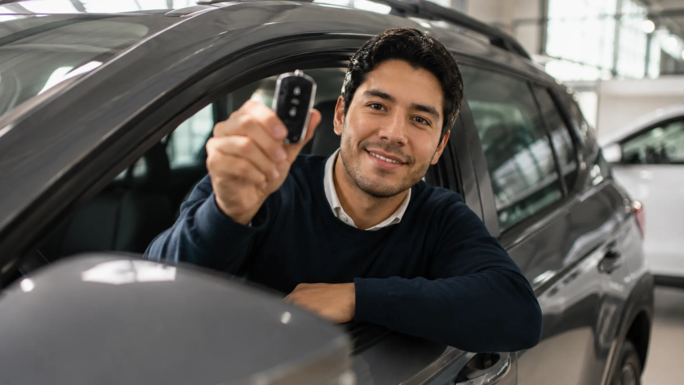 Hombre-en-carro-con-llave-en-mano